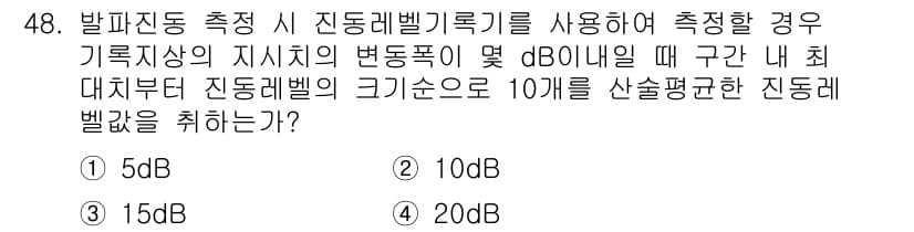 소음진동기사 2016년 48번 - 정답과 핵심 포인트를 검수 중인 기출문제