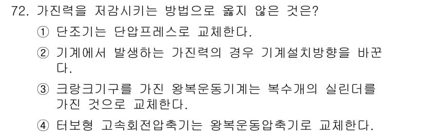 소음진동기사 2016년 72번 - 정답과 핵심 포인트를 검수 중인 기출문제