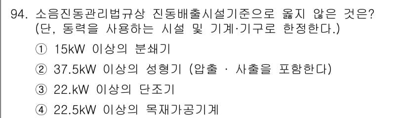 소음진동기사 2016년 94번 - 정답과 핵심 포인트를 검수 중인 기출문제