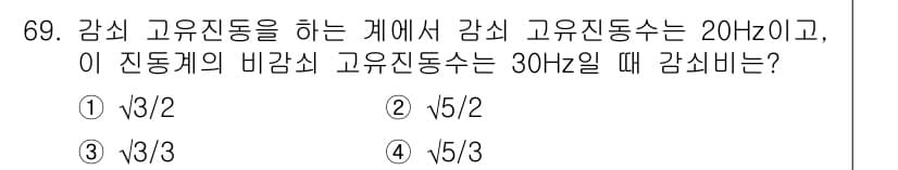 소음진동기사(구) 2017년 70번 - 고주파수 증폭의 경우, 감쇠는 비례하여 증가합니다. 주파수가 증가할수록 ... 에 관한 핵심 기출문제