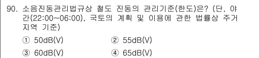 소음진동기사 2017년 91번 - 정답과 핵심 포인트를 검수 중인 기출문제