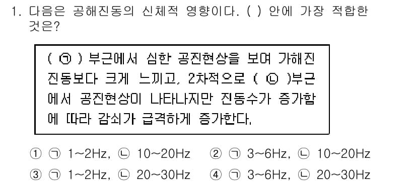 소음진동기사 2018년 1번 - 정답과 핵심 포인트를 검수 중인 기출문제