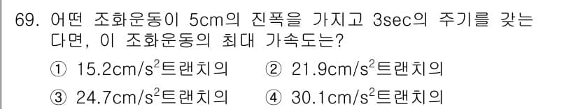 소음진동기사 2019년 70번 - 정답과 핵심 포인트를 검수 중인 기출문제