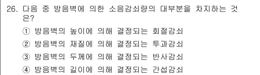 소음진동기사 2020년 26번 - . 

방향벡터의 높이에 따른 회전각을 사용하여 소음 감쇠를 설명하는 데... 에 관한 핵심 기출문제