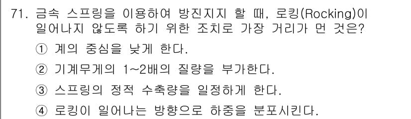 소음진동기사 2020년 71번 - 정답과 핵심 포인트를 검수 중인 기출문제