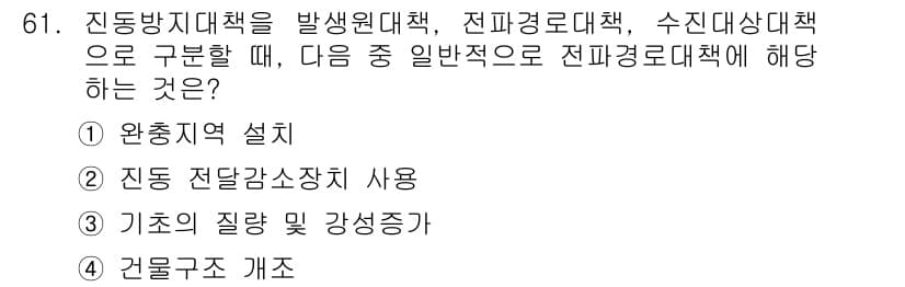 소음진동기사(구) 2021년 61번 - 정답과 핵심 포인트를 검수 중인 기출문제