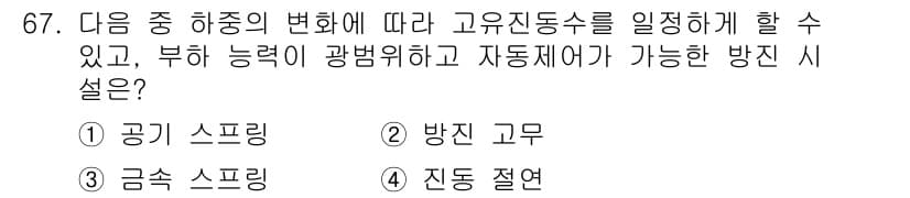 소음진동기사(구) 2021년 67번 - 정답과 핵심 포인트를 검수 중인 기출문제