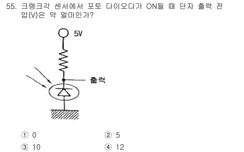 자동차정비기사 2022년 55번 - 정답과 핵심 포인트를 검수 중인 기출문제