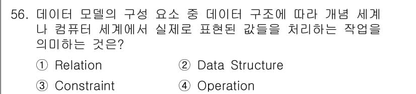 정보처리기사(구) 2022년 56번 - 정답과 핵심 포인트를 검수 중인 기출문제