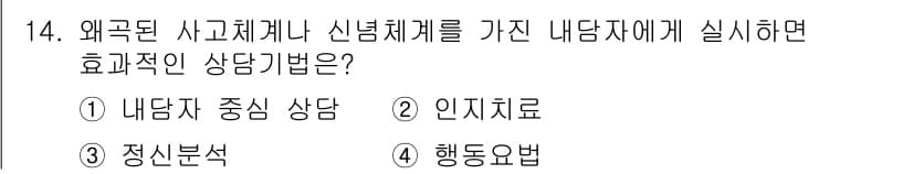 직업상담사_2급 2022년 14번 - 정답과 핵심 포인트를 검수 중인 기출문제
