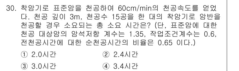 건설재료시험기사 2022년 30번 - 정답과 핵심 포인트를 검수 중인 기출문제