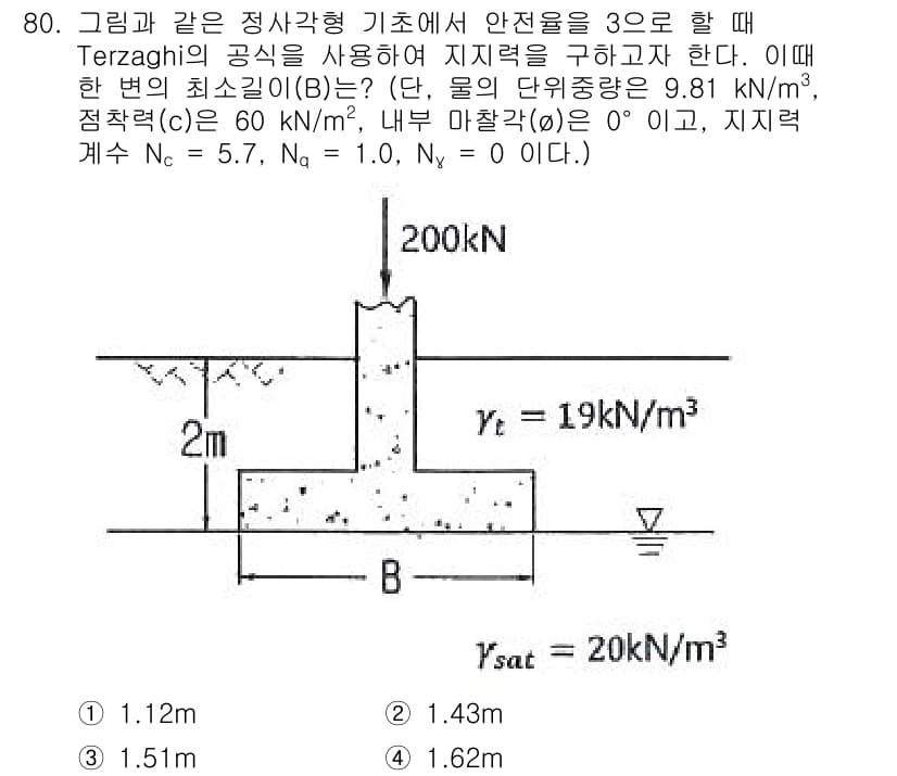 건설재료시험기사 2022년 80번 - 정답과 핵심 포인트를 검수 중인 기출문제