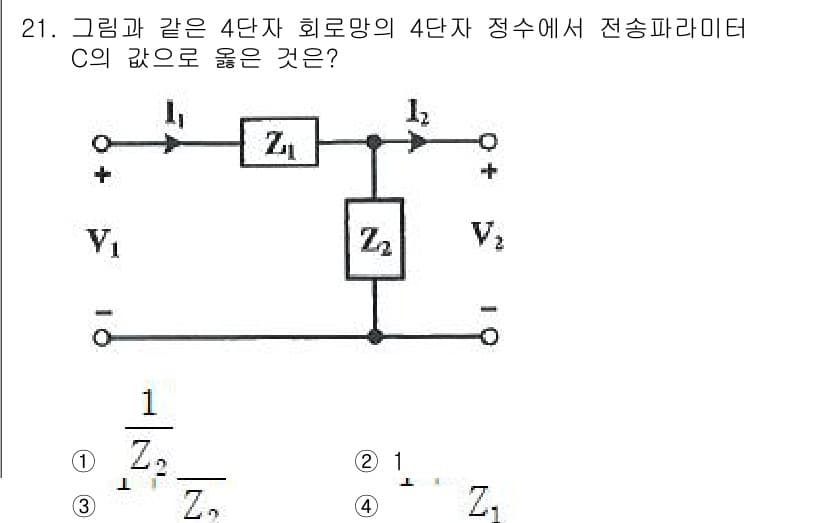 전자기사 2022년 21번 - 정답과 핵심 포인트를 검수 중인 기출문제