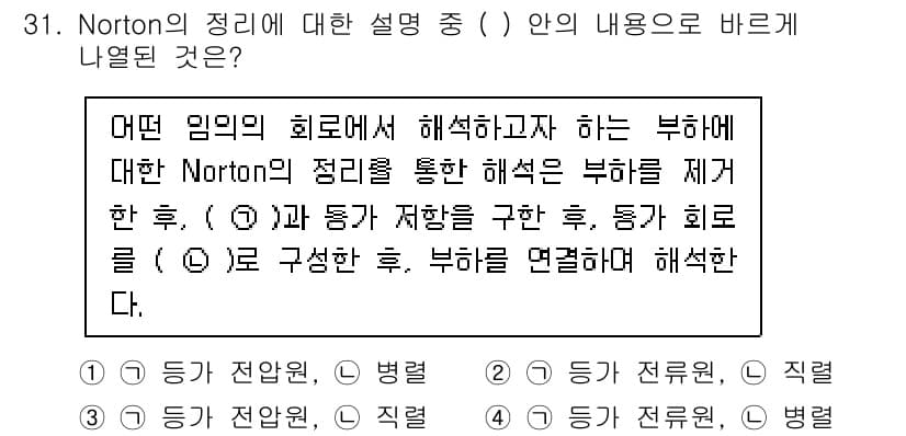 전자기사 2022년 31번 - 정답과 핵심 포인트를 검수 중인 기출문제