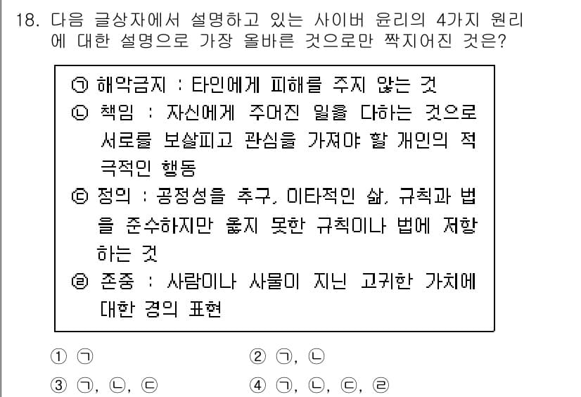 전자상거래운용사 2022년 18번 - 정답과 핵심 포인트를 검수 중인 기출문제