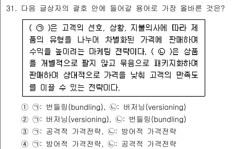 전자상거래운용사 2022년 31번 - 정답과 핵심 포인트를 검수 중인 기출문제