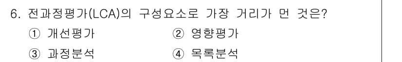 폐기물처리기사 2022년 6번 - 정답과 핵심 포인트를 검수 중인 기출문제