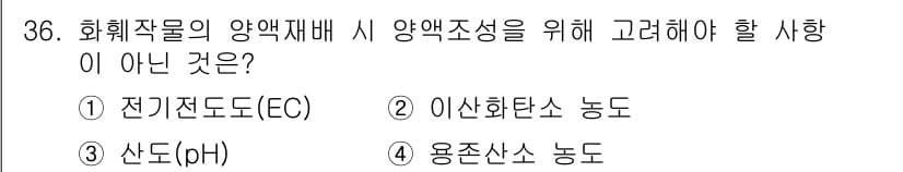 농산물품질관리사_1차 2022년 35번 - 정답과 핵심 포인트를 검수 중인 기출문제