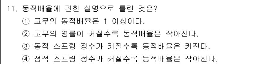 설비보전기사(구) 2022년 11번 - 정답과 핵심 포인트를 검수 중인 기출문제