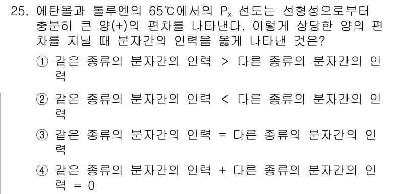 화공기사 2022년 25번 - 정답과 핵심 포인트를 검수 중인 기출문제