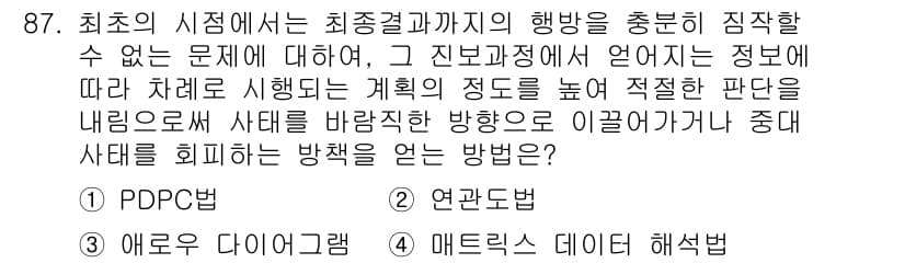 품질경영기사 2022년 91번 - 정답과 핵심 포인트를 검수 중인 기출문제