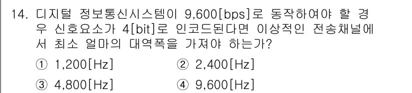정보통신산업기사 2022년 14번 - 정답과 핵심 포인트를 검수 중인 기출문제