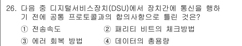 정보통신산업기사 2022년 26번 - 정답과 핵심 포인트를 검수 중인 기출문제