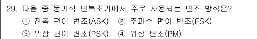 정보통신산업기사 2022년 29번 - 정답과 핵심 포인트를 검수 중인 기출문제