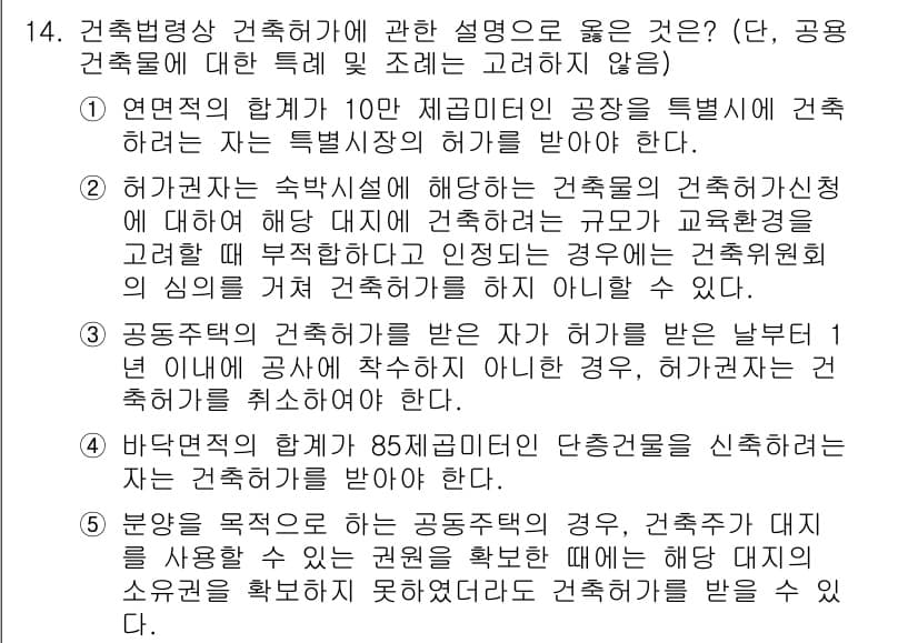 주택관리사보_2차 2021년 14번 - 정답과 핵심 포인트를 검수 중인 기출문제