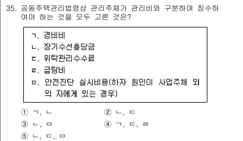 주택관리사보_2차 2021년 35번 - 정답과 핵심 포인트를 검수 중인 기출문제