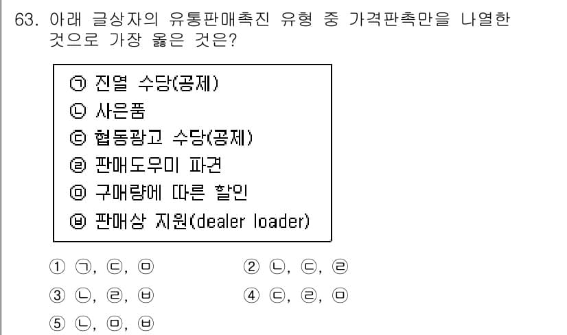 유통관리사_1급 2022년 63번 - 정답과 핵심 포인트를 검수 중인 기출문제