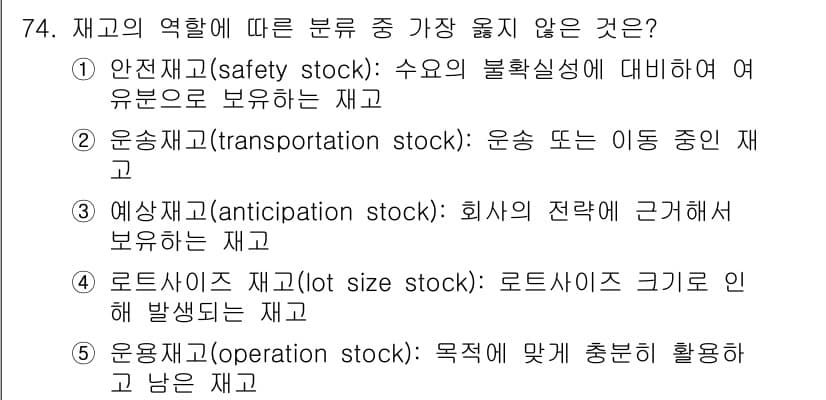 유통관리사_1급 2022년 74번 - 먼저 문제의 핵심 조건과 판단 기준을 차례대로 정리해야 합니다. 제시된 ... 에 관한 핵심 기출문제
