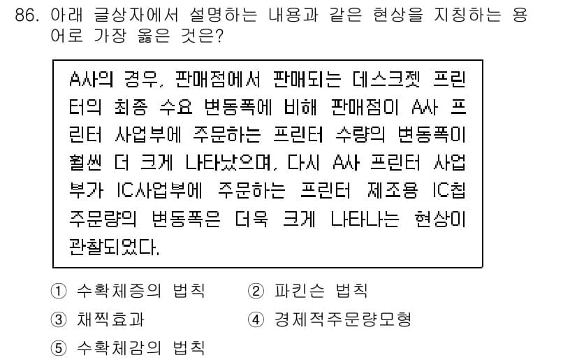 유통관리사_1급 2022년 86번 - 정답과 핵심 포인트를 검수 중인 기출문제