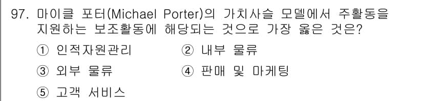 유통관리사_1급 2022년 97번 - 정답과 핵심 포인트를 검수 중인 기출문제