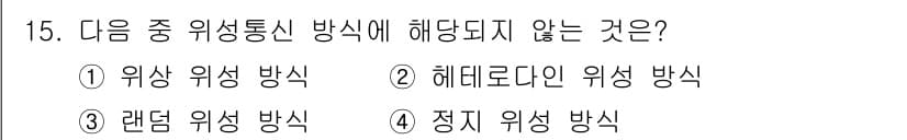 전파전자통신기능사 2021년 15번 - . 헤드레이터인 위상 방식은 주로 데이터 전송을 위한 방식으로, 위상 통... 에 관한 핵심 기출문제