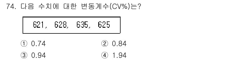 화학분석기사(구) 2022년 74번 - 정답과 핵심 포인트를 검수 중인 기출문제