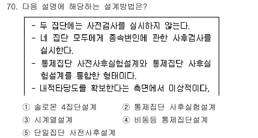 청소년상담사_1급(1교시)(구) 2022년 70번 - 정답과 핵심 포인트를 검수 중인 기출문제