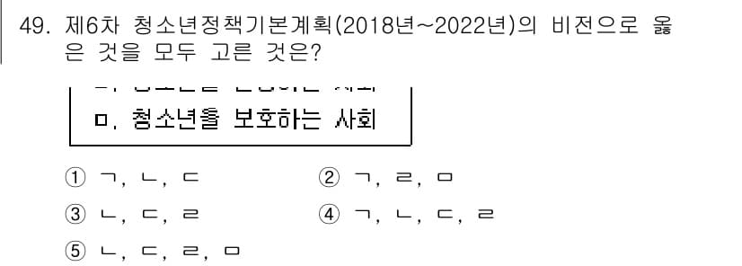 청소년상담사_1급(1교시) 2022년 49번 - 정답과 핵심 포인트를 검수 중인 기출문제