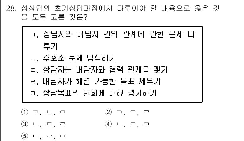 청소년상담사_1급(2교시)(구) 2022년 28번 - 정답과 핵심 포인트를 검수 중인 기출문제