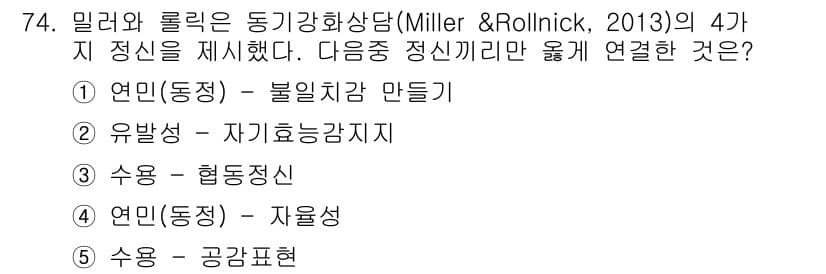 청소년상담사_1급(2교시) 2022년 74번 - 정답과 핵심 포인트를 검수 중인 기출문제