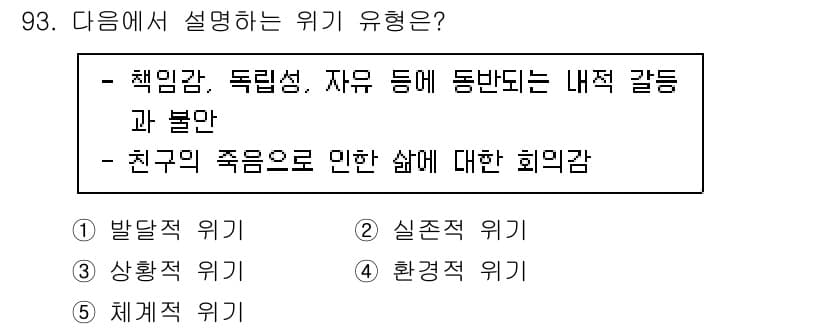 청소년상담사_1급(2교시) 2022년 93번 - 정답과 핵심 포인트를 검수 중인 기출문제