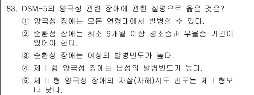 청소년상담사_2급(1교시)(구) 2022년 83번 - 정답과 핵심 포인트를 검수 중인 기출문제