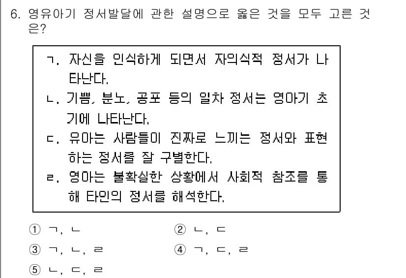 청소년상담사_3급(1교시)(구) 2022년 6번 - 정답은 '3. 유는 사람들이 진짜 느끼는 정서 표현하는 정서적 구분법'입... 에 관한 핵심 기출문제