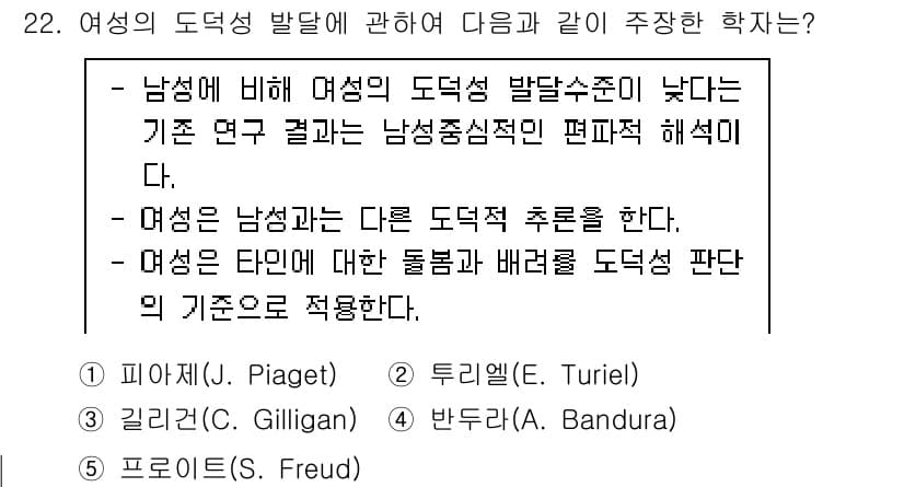 청소년상담사_3급(1교시) 2022년 22번 - 정답과 핵심 포인트를 검수 중인 기출문제