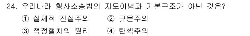 경비지도사_1차(법학개론,민간경비론) 2022년 24번 - 정답과 핵심 포인트를 검수 중인 기출문제