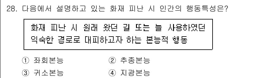 경비지도사_2차(소방학) 2022년 28번 - 정답과 핵심 포인트를 검수 중인 기출문제