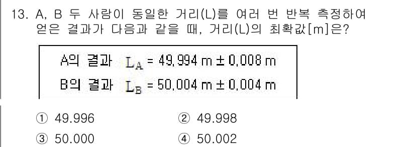 9급_지방직_공무원_지적측량 2022년 13번 - 정답과 핵심 포인트를 검수 중인 기출문제