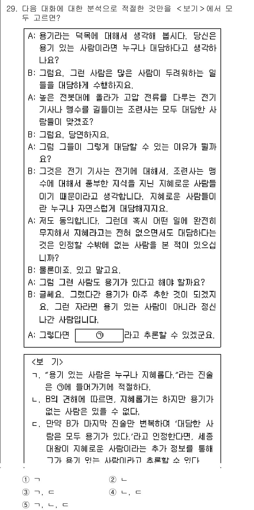PSAT_언어논리 2022년 29번 - 정답과 핵심 포인트를 검수 중인 기출문제