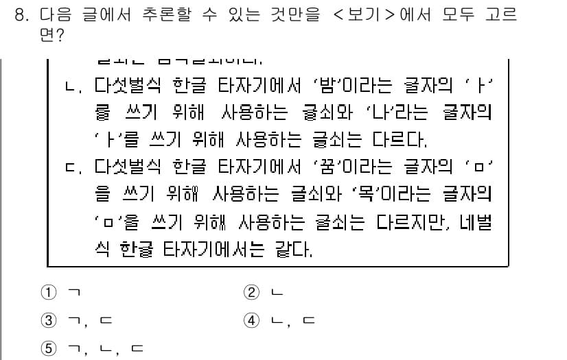 PSAT_언어논리 2022년 8번 - 정답과 핵심 포인트를 검수 중인 기출문제