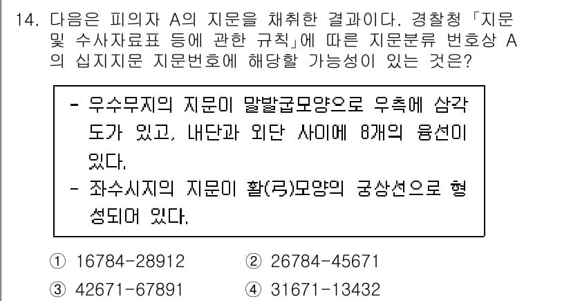 경찰공무원(순경)_수사 2021년 14번 - 정답과 핵심 포인트를 검수 중인 기출문제